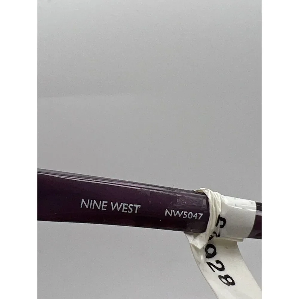 Nine West NW5047 500 Purple Crystal Rectangular Eyeglasses Frames 52[]15 135 mm - Picture 11 of 12